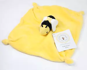 Burts Bee Baby Yellow Lovey Security Blanket Soft Plush Organic Cotton Knotted - Picture 1 of 14