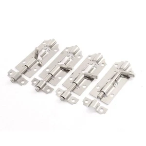 3 Inch Long Stainless Steel Door Latch Slide Lock Barrel Bolt 4 Pcs - Picture 1 of 1