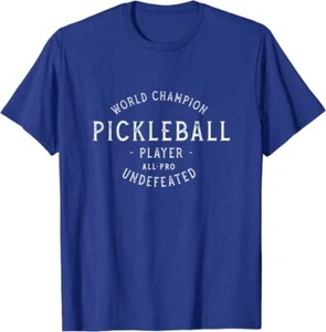 World Champion Pickleball All-Pro Undefeated Vintage T-Shirt *NEW 10 Colors* - Picture 1 of 11