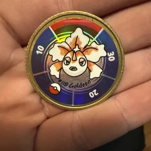 Vintage Pokemon Battling Coin Game #118 Goldeen (Hasbro, 1999) - Picture 1 of 2