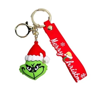 Grinch Figur 3D Silikon Anhänger Schlüsselanhänger Schlüsselring - Bild 1 von 1