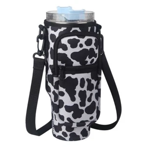 Trinkflasche Tasche für Stanley Cup 40oz Isolierhülle Reise Getränkehalter mit Gurt - Bild 1 von 21