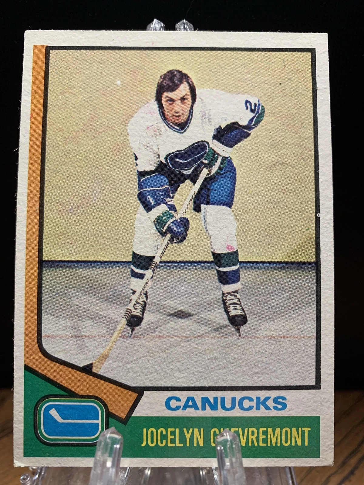 1974-75 TOPPS JOCELYN GUEVREMONT #122 VANCOUVER CANUCKS