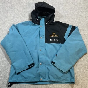Vintage 80er The North Face Jacke M Skischule Gore Tex Uniform blau Colorblock - Bild 1 von 23