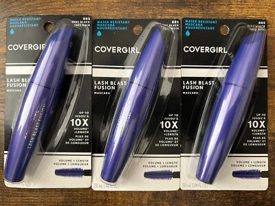 COVERGIRL LASH BLAST FUSION WATER RESISTANT MASCARA 885 VERY BLACK - 3 Pack - Image 1 of 3
