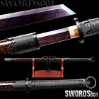 Ring-Pommel Dao Chinese Sword Damascus Folded Steel Purple Blade