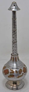 Antique Brass Holy Water Sprinkling Bottle Gulabdani Original Old Hand Crafted - Picture 1 of 7