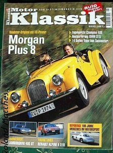 MOTOR KLASSIK 5-01+ MORGAN PLUS 8+LAMBORGHINI 400+ALPINE 310+CHAMPION 400+BMW315 - Bild 1 von 1