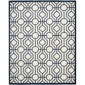 SAFAVIEH Amherst Collection AMT416M Ivory / Navy Rug - Picture 1 of 20