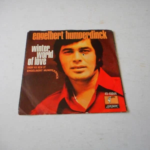 Engelbert Humperdinck ‎– Winter World Of Love VG+ 45RPM Record & Pic Sleeve 1973 - Picture 1 of 2