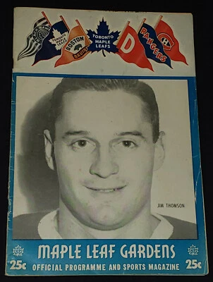 1955-1956 - TORONTO MAPLE LEAFS - MAPLE LEAFS GARDENS - NHL - HOCKEY PROGRAM - Image 1 of 4