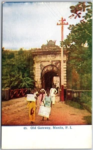 Postcard Manila Philippines c1910s Old Gateway - Picture 1 of 2