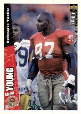 1996 Collector's Choice #194 Bryant Young San Francisco 49ers - Image 1 of 2