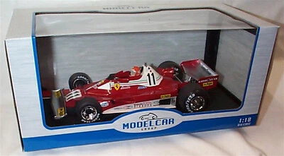 MODEL CAR GROUP 1:18 Ferrari 312T2 #11 Lauda 2nd Formula 1 Gp Monaco 1977 with Figure in Car MCG