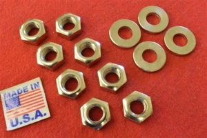125-09 HARLEY JD FRONT FORK ROCKER PLAT STUD WASHERS & NUTS 1909-1929 - Foto 1 di 3