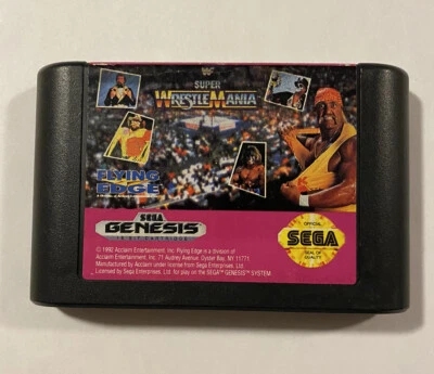 WWF Super WrestleMania (Sega Genesis) Authentic Cartridge Only Tested Game - Image 1 of 4