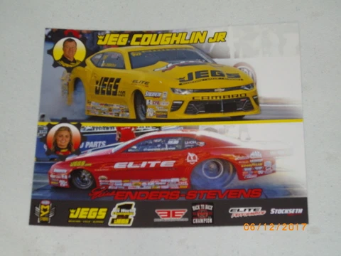 2017 ERICA ENDERS-STEVENS / JEG COUGHLIN JR. PRO STOCK NHRA POSTCARD Cover