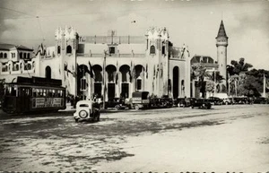 españa, VALENCIA, Palacio de la Feria de Muestras, Castillo Tranvía (década de 1950) RPPC - Imagen 1 de 2