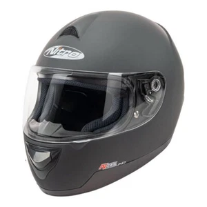 Nitro N802 Uno Full Face Motorcycle Road Helmet Satin Black S - Picture 1 of 5