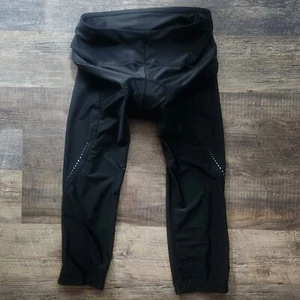 Baleaf Womens Size L Padded Biking Spin Cycle Capri Pants In Black  - Picture 1 of 8