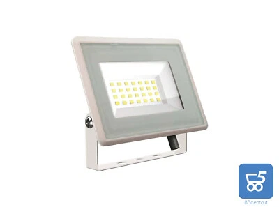 V-Tac Faro Proiettore LED SMD 20W Ultra Sottile Esterno Bianco Naturale 4000 K