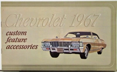 Chevrolet Caprice Impala Belair Corvette 1967 accesorios personalizados folleto de ventas Foto 1 de 4
