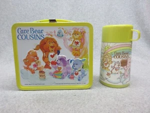 1984 CARE BEAR COUSINS LUNCHBOX & THERMOS High-Grade Condition #9.8 Nr Mint - Picture 1 of 8