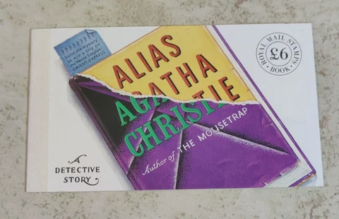 Alias Agatha Christie £6 Book of Royal Mail Stamps Mint Complete Cover