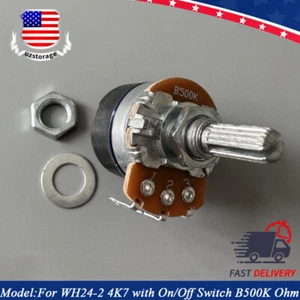 Für WH24-2 4K7 mit Ein/Aus-Schalter B500K Ohm Drehzahlregelung Potentiometer - Bild 1 von 7