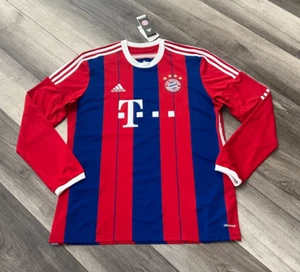 NWT 2014/15 ADIDAS BAYERN MUNICH HOME FOOTBALL SOCCER JERSEY LONG SLEEVE SZ XL - Picture 1 of 24
