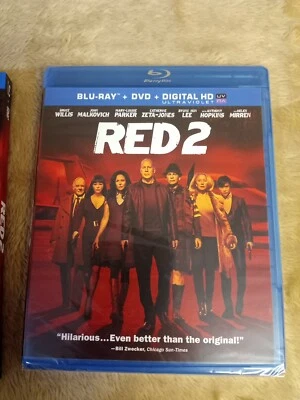 RED 2 (Blu-Ray/DVD/Digital, 2013) with Slipcover Bruce Willis SEALED! SEE PICS! - Image 1 of 4