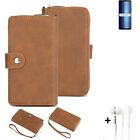 Wallet + Protective case for Oukitel WP10 cover brown