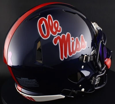 MISSISSIPPI OLE MISS REBELS NCAA Riddell Speed Full Size REPLICA Football Helmet - Image 1 of 4