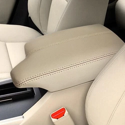 Center Console Armrest Cover for Honda Accord 2013-2017 Beige Leather Protector Foto 1 de 4