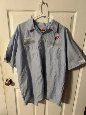 Camisa de trabajo reflectante con botones Dominos Pizza talla XXL Foto 1 de 4