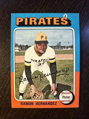 Topps Mini #224 1975 Ramón Hernandez Piratas Ex-Como Nuevo *Hot Corner Vintage* Foto 1 de 2
