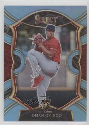 2021 Panini Select Concourse Carolina Blue Prizm /35 Johan Oviedo #41 Rookie RC - Image 1 of 2