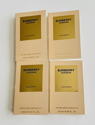 4 X Burberry Goddess Eau de Parfum Sample Size 1.5ml Travel - Image 1 of 3