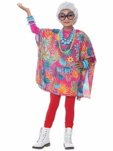 100 und total fabelhafte alte Dame Oma Oma Tage Schule Kind Mädchen Kostüm - Bild 1 von 5