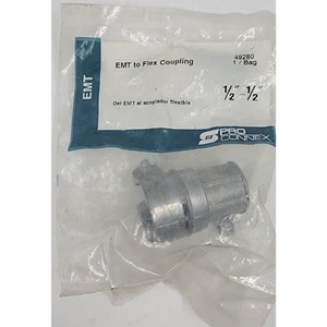 Sigma ProConnex 1/2 in. D Die-Cast Zinc Combination Coupling For EMT/Flex 1 pk - Picture 1 of 2