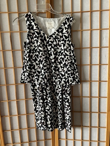 Abito tubino Kate Spade Della farfalla doppio strato misto seta 00