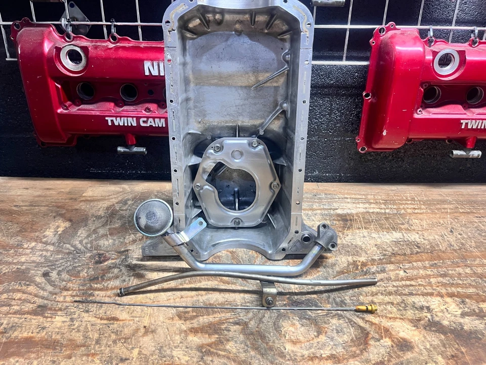 1994-2005 Mazda Miata MX-5 NB 1.8 Engine Motor Aluminum Oil Pan Assembly - Image 1 of 4