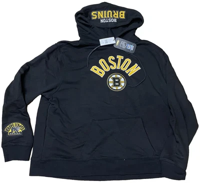 PRO Standard 2XL XXL Boston Bruins Sweatshirt Black Pullover Hoodie NHL - Image 1 of 4