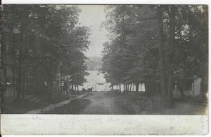 Silver Springs, NY,  Horse and Carriage, Wyoming Co, Real Photo Postcard RPPC - Picture 1 of 3