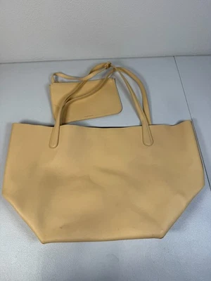 Bolso de Mano Mansur Gavriel Beige Diario Suave con Manchas Foto 1 de 4