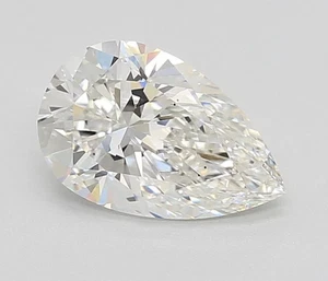 1.93 Ct Lab Grown CVD Diamond 10x7 mm Pear D Color, IF Certified Loose Diamond - Picture 1 of 4