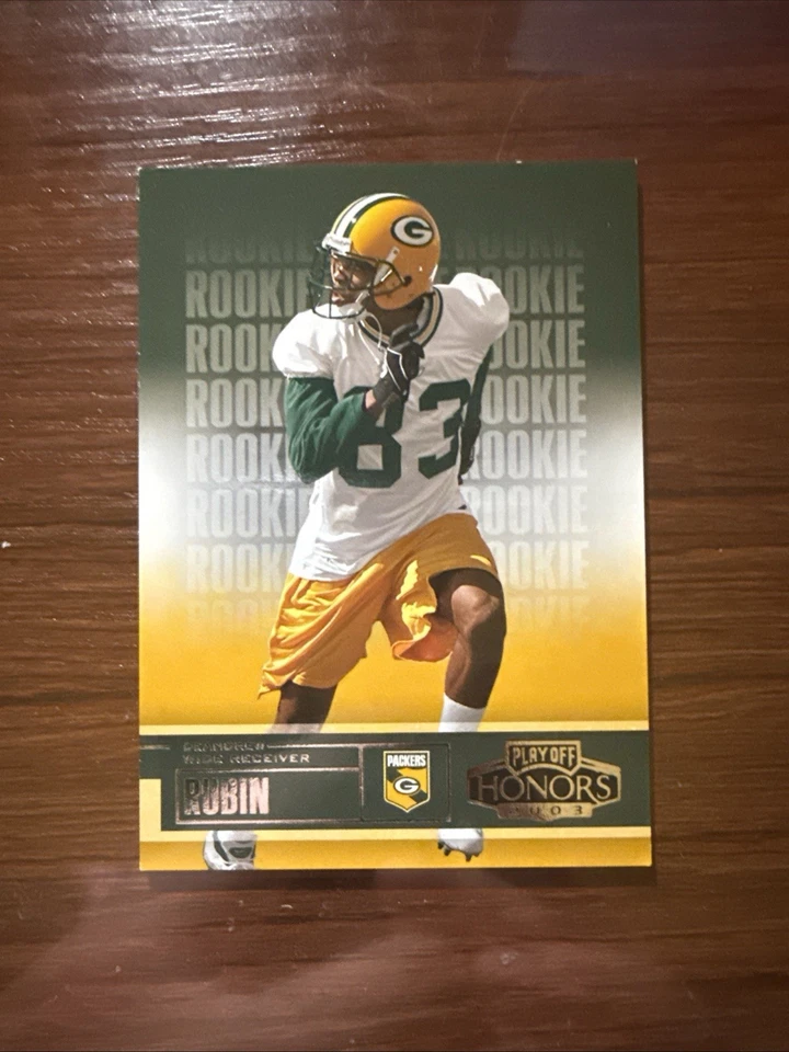 2003 Playoff Honors Rookie /550 DeAndrew Rubin #139 Rookie RC (A100) - Image 1 of 2