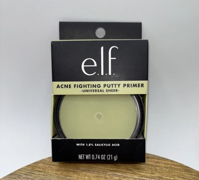 e.l.f Acne Fighting Putty Face Make Up Primer-Universal Sheer-1.8%Salicylic Acid - Image 1 of 4