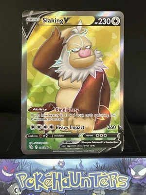 Pokemon Card Slaking V 077/078 Full Art Pokemon GO Played - Image 1 of 4