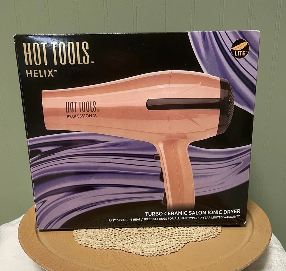 Secadora turbo iónica Hot Tools Professional 1875W rendimiento silencioso, 1043BL Foto 1 de 4